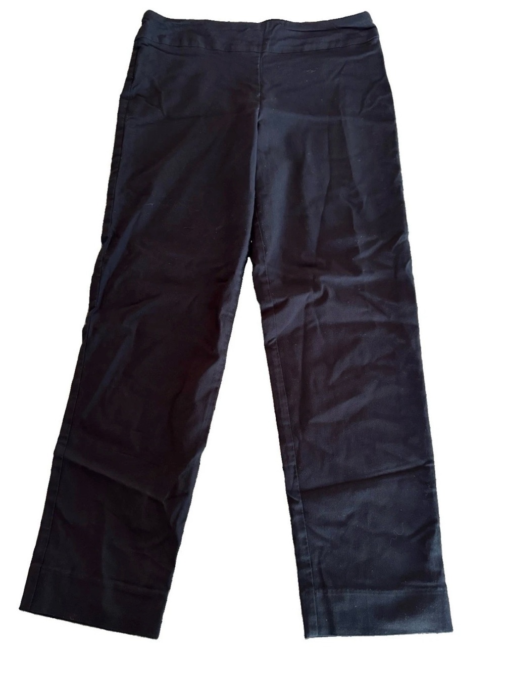 Krazy Larry Black Pull-On Stretch Pants Size 12 EUC Made in USA Read**
